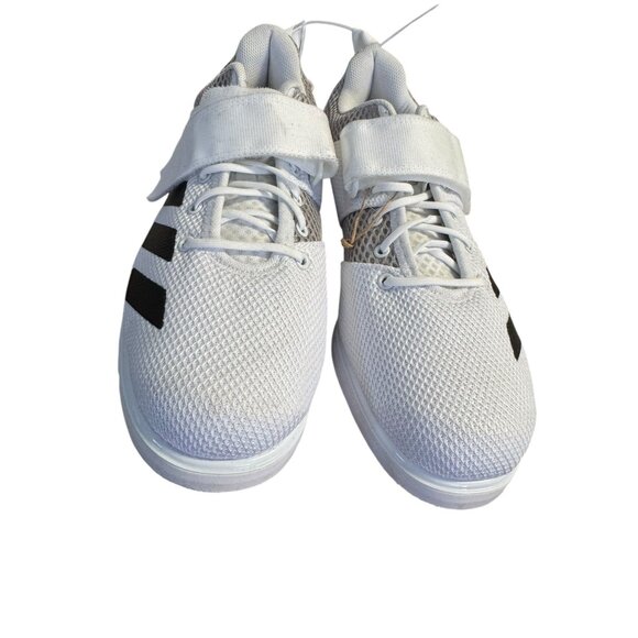 Adidas Powerlift Weightlifting Shoes White/Black Mesh Size‎ 9.5 main image 9